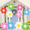 18 Pcs Spring Daisy Flower Inflatable Balls Blow up Daisy Flower Inflatable Decoration Colorful Spring Inflatable Hanging Ornament Flower Shape PVC Yard Decors for Indoor Outdoor(Classic)